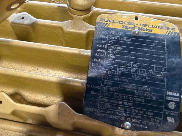 300 GPM @ 100; TDH, Vertiflo #1424, Baldor 20 HP motor, new, unused - Image 4