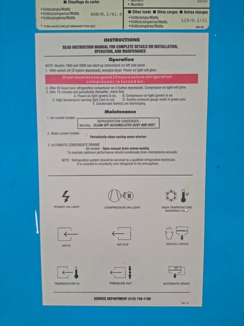 800 scfm, 100 psig, Hankison #PR800, compressed air dryer, 460 V. (2 available) - Image 7