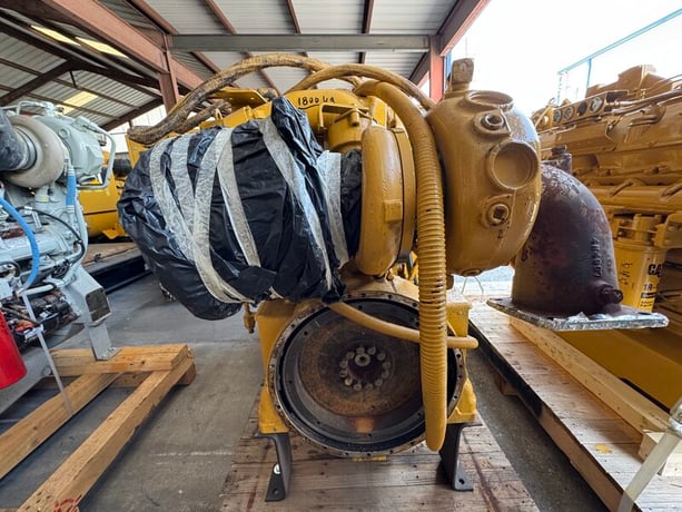 550 HP Caterpillar #3406E-DITA, diesel marine engine, 2100 RPM, 17443 hours, sound attenuated enclosure 1 - Image 6