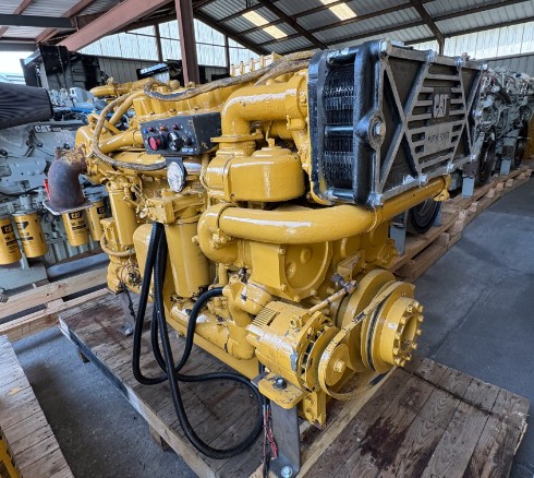 550 HP Caterpillar #3406E-DITA, diesel marine engine, 2100 RPM, 17443 hours, sound attenuated enclosure 1 - Image 8