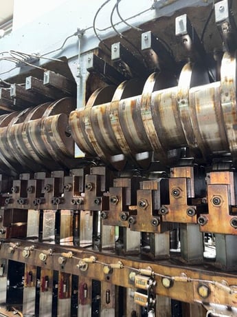 Waterbury #1512-ICOP, transfer press, brake/clutch, Arc Trol-1 die protection, pneumatic counter balances - Image 7