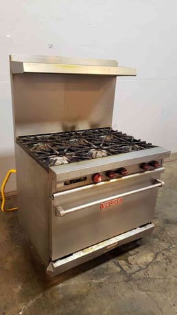Vulcan #VG36, Oven, Stainless Steel 6 Burner, Commercial Gas Range Stove - Image 8
