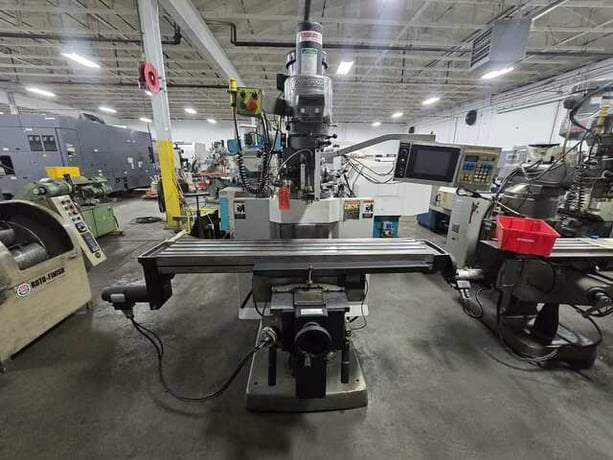 Bridgeport #Series-II, CNC vertical mill, 11" x58" tbl., 2 HP head, EZ Trak II, power draw bar - Image 1