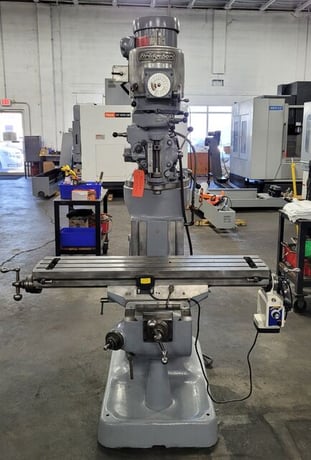 Bridgeport #Series-I, vertical mill, 9" x42" tbl., 1 -1/2 HP, 31" X, 12" Y, 16" Z, R8, 2J head, X-Axis power - Image 1