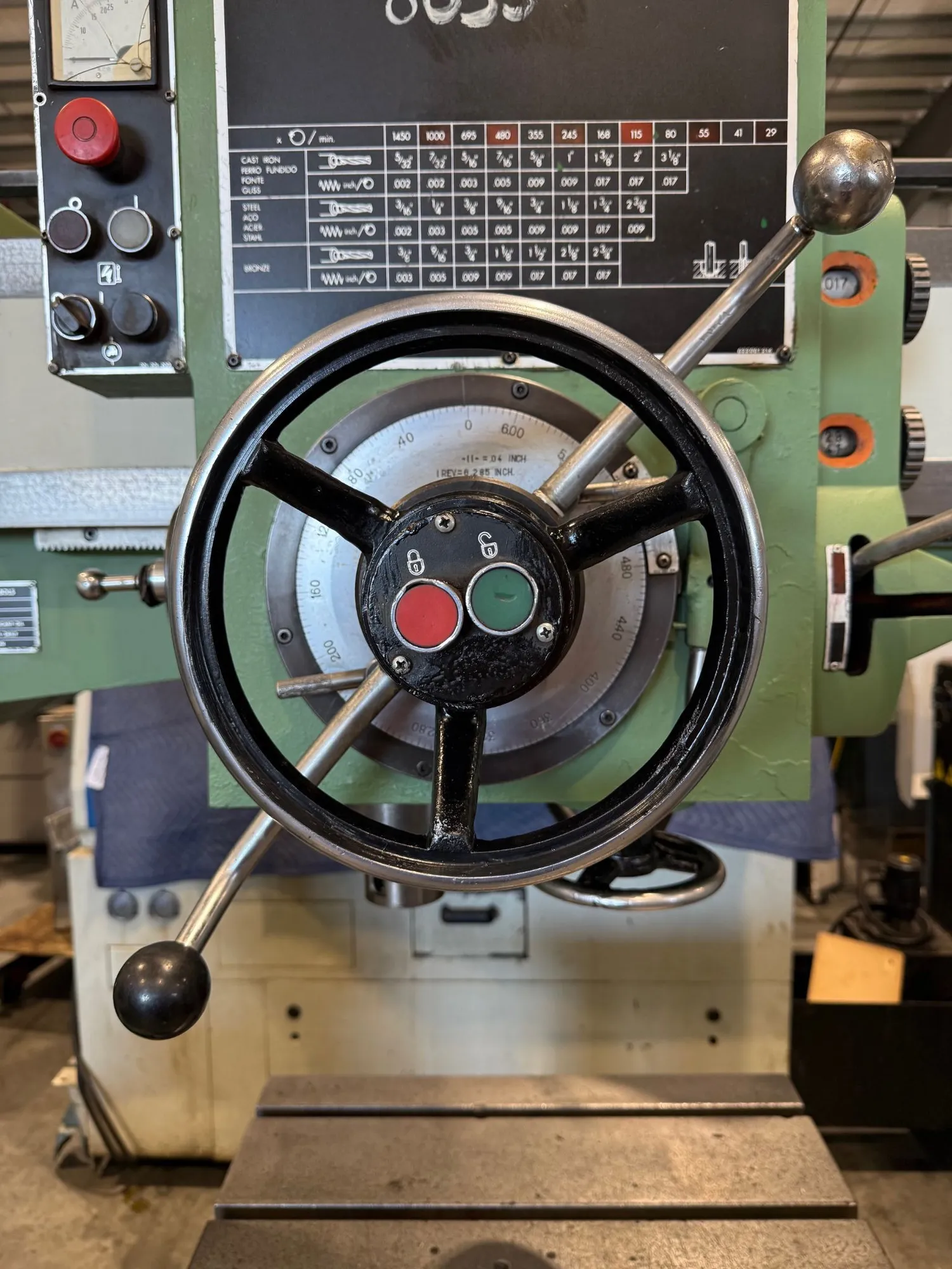 5' -15" Nardini #FRD-60, radial drill arm, #5MT, hydraulic clamping of arm and column - Image 10