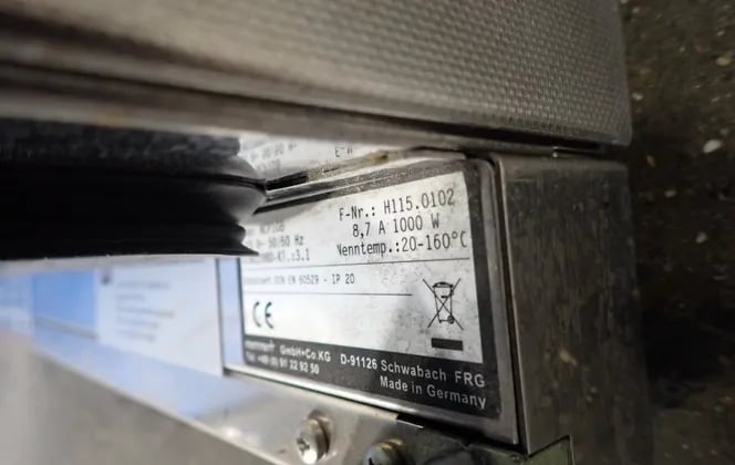 22" width x 16" D x 16" H Memmert #HCP108, Oven, 1 kW, 8.7 Amps, 115 V - Image 6