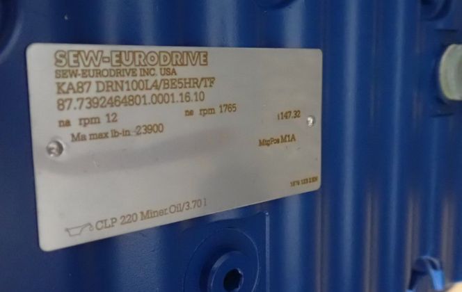 Motion Index Drives #MLP1400/4, Rotary Indexing Table, 3 HP, 1765/12 RPM, 460 V, 2016 - Image 7