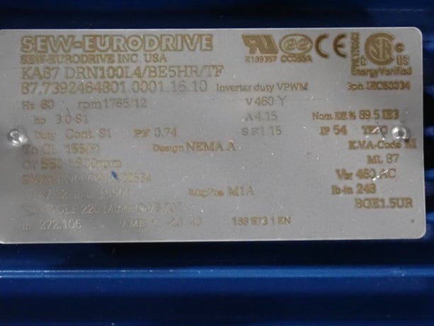 Motion Index Drives #MLP1400/4, Rotary Indexing Table, 3 HP, 1765/12 RPM, 460 V, 2016 - Image 9