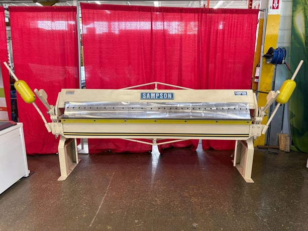 16 gauge x 8' Sampson #LD-816U, box & pan brake, 2.25" lift of beam, 4" box depth, 1" beam adj. - Image 1