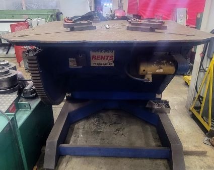 25000 lb. Pandjiris #250-MVRMT, Welding positioner, 0.7 RPM, 72" square table, 460 V., 1967 - Image 2