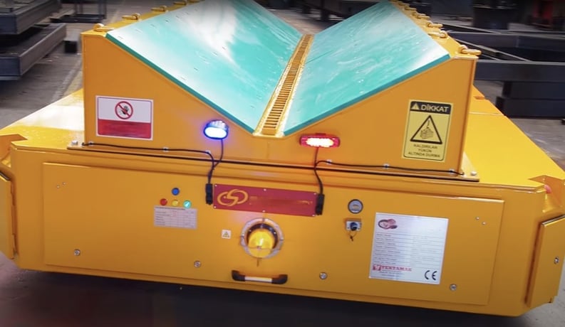 35 Ton, Taiyuan Huaye, trackless coil transfer cart, 2 coils, mechanical drive, front wheel steering, remote - Image 1