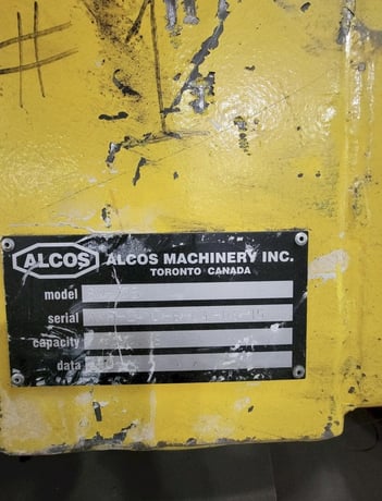 .135" x 1" Alcos #SW135, hydraulic scrap winder, 200 FPM (2 available) - Image 2