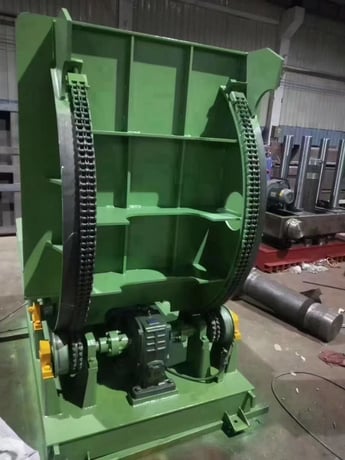 10000 lb. Aogang, mechanical upender, 72" width, 72" OD, chain driven design, 1.5 HP, new - Image 3