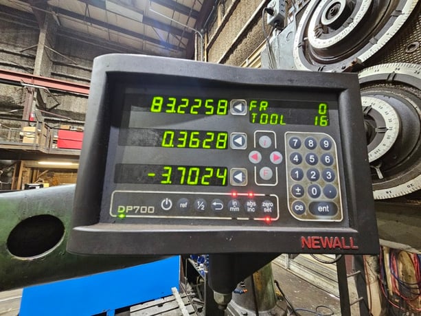 60" G.A. Gray #60-Series, Vertical Boring Mill, 72" max. swing, 272 RPM - Image 9