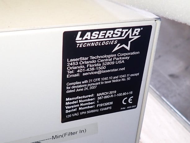 LaserStar #587-990-R-1-100.60-I-15, Laser Welder, w/ lenses, 120 V., 2019 (2 available) - Image 9
