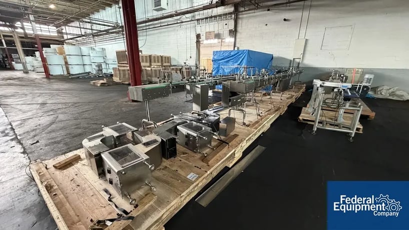 Pharmapack, Slat Conveyors, Stainless Steel rails - Image 1