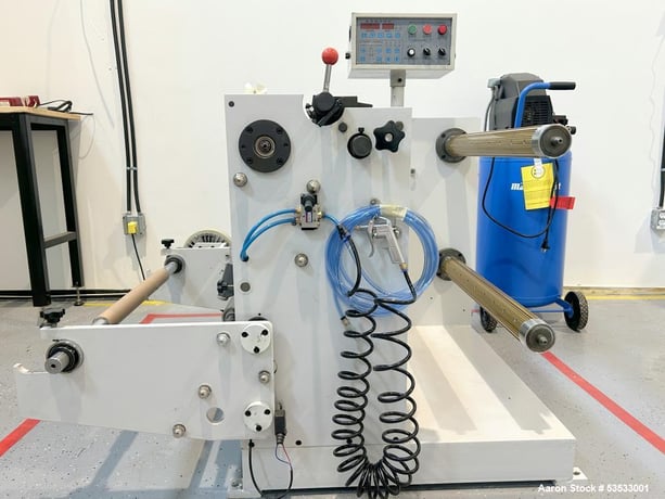 Automatic Fabric Slitting Machine, 60cm Width, 3 Blades, Auto Tension Control, Multi-Function - Image 1