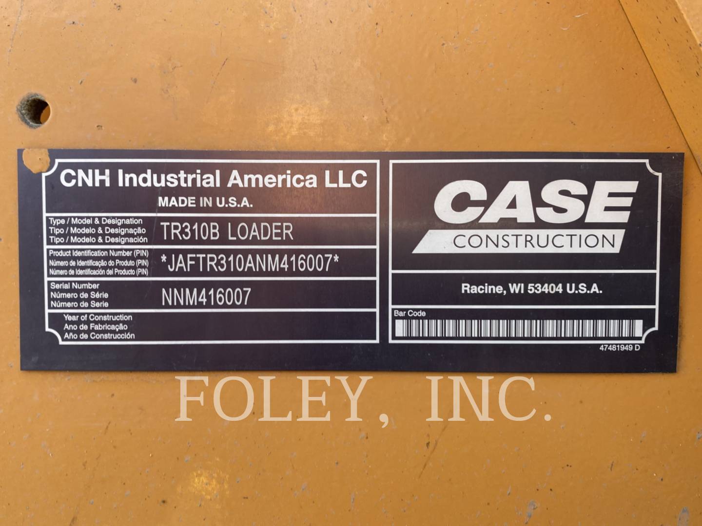 Case TR310B, Track Loader, 1441 hours, S/N: NNM416007, 2022 - Image 6