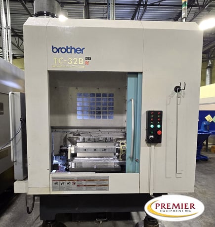Brother #TC-32BN-QT, CNC drill & tap with 2-face pallet changer, CNC-B00 Control, 21.7" X, 15.7" Y, 16.3" Z - Image 1