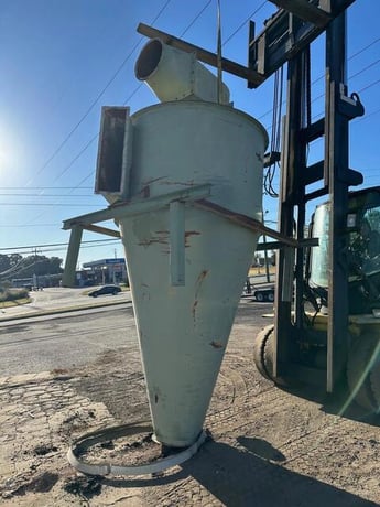 74" Packer Cyclone w/ Clean Out Hatch, 176" height, 103" cone - Image 1