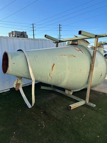 74" Packer Cyclone w/ Clean Out Hatch, 176" height, 103" cone - Image 4