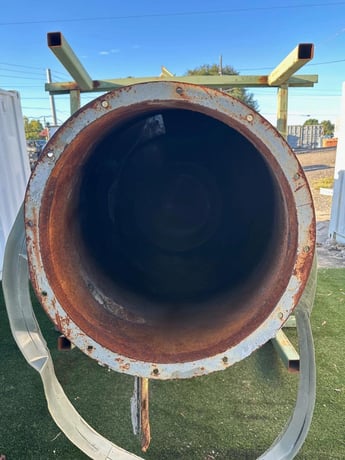 74" Packer Cyclone w/ Clean Out Hatch, 176" height, 103" cone - Image 8