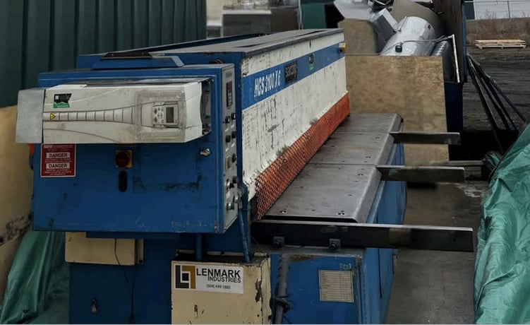 .25" x 10.2' Barcorp #HGS-3100X6, Hydraulic Power Squaring Shear, backgauge powered, 18 HP, 40-gallon oil - Image 5