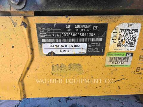 Caterpillar 308 CR, Crawler Excavator, 3515 hours, S/N: GG800430, 2019 - Image 6