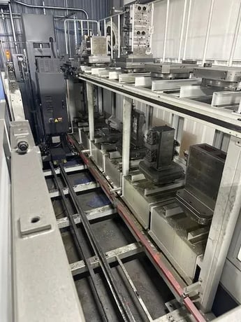 Daewoo Doosan #NHP-5000, CNC horizontal machining center, 12 pallet, 60 automatic tool changer, 28.7" X - Image 7