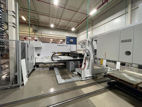 22 Ton, Trumpf #Trupunch-5000, large format punch, 120" x60" tbl., 21 station, Siemens Control, load/unload - Image 3