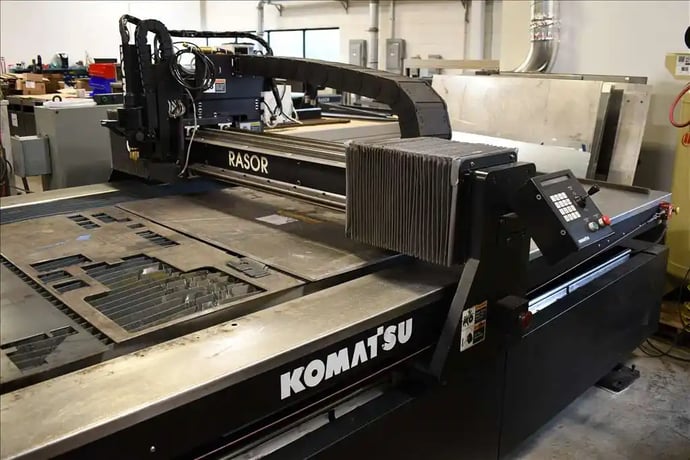 Komatsu #KCR-1251, fine plasma cutting machine, 5' x 10' cutting area, KCT Control - Image 3