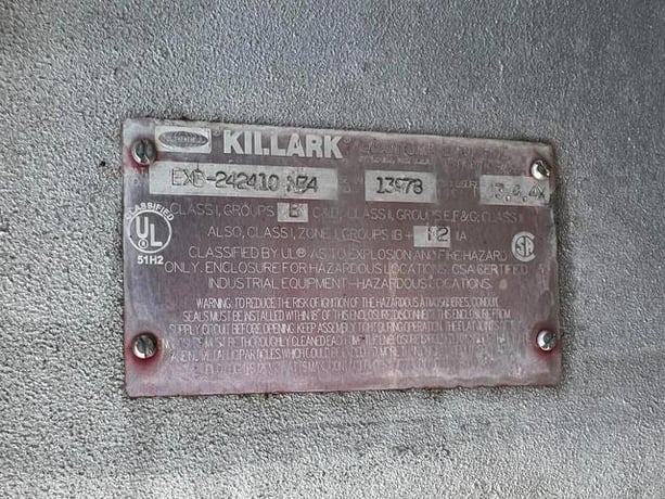 Killark #EXB-242410-N34, Explosion Proof Electrical Enclosure, 15 amps, 120 VAC, 1PH - Image 2