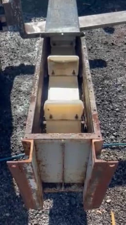 Carbon Steel Twin Trunk Bucket Elevator, 1 HP Baldor Motor, 1725 RPM, 230/460 V. - Image 1