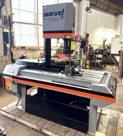 18" x 22" Marvel #Series-8-Mark-II, tilt frame vertical band saw, 14' 6" x 1" x .035" blade, 50-450 FPM, 2 - Image 5