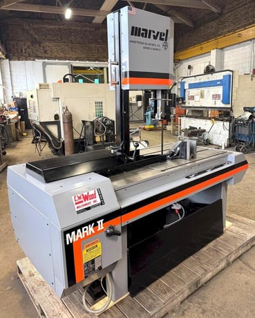 18" x 22" Marvel #Series-8-Mark-II, tilt frame vertical band saw, 14' 6" x 1" x .035" blade, 50-450 FPM, 2 - Image 6
