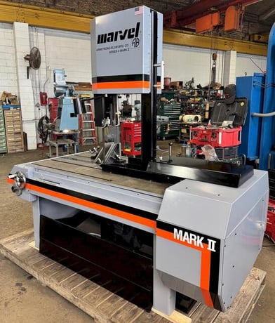 18" x 22" Marvel #Series-8-Mark-II, tilt frame vertical band saw, 14' 6" x 1" x .035" blade, 50-450 FPM, 2 - Image 7