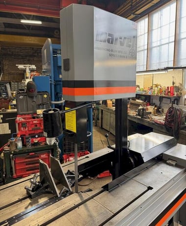 18" x 22" Marvel #Series-8-Mark-II, tilt frame vertical band saw, 14' 6" x 1" x .035" blade, 50-450 FPM, 2 - Image 8