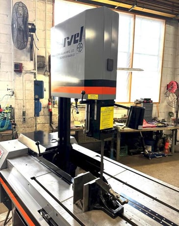 18" x 22" Marvel #Series-8-Mark-II, tilt frame vertical band saw, 14' 6" x 1" x .035" blade, 50-450 FPM, 2 - Image 9