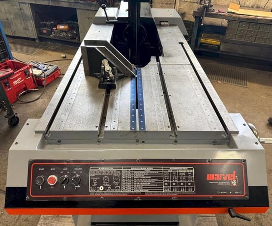 18" x 22" Marvel #Series-8-Mark-II, tilt frame vertical band saw, 14' 6" x 1" x .035" blade, 50-450 FPM, 2 - Image 10