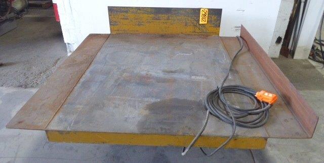 6000 lb. ECOA Hydraulic Lift/tilt Table, 60" x 65" platform, 10" Lowered, Pendant Control - Image 1