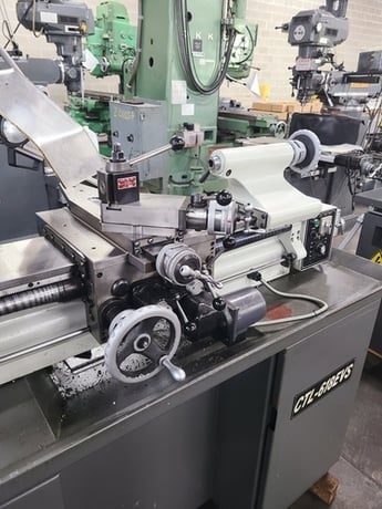 Cyclematic #CTL-618EVS, cnc lathe, 11" swing, 18" centers, 5" chuck, 4000 RPM, digital read out, 6" swing - Image 4