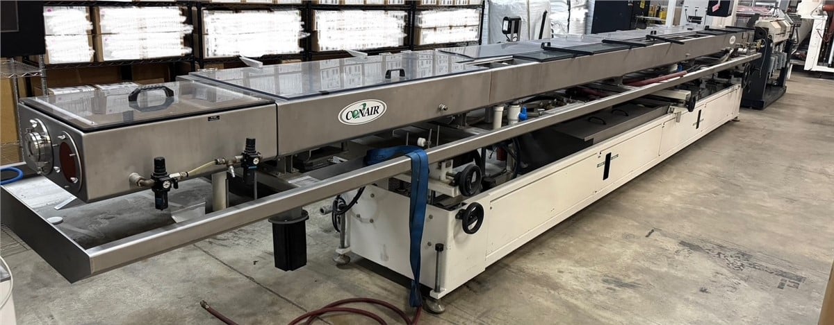 Conair #HTMP-24-5, 24' multi-pass vacuum cooling tank, 5 compartments, 2 HP vacuum/recirculation pumps - Image 4