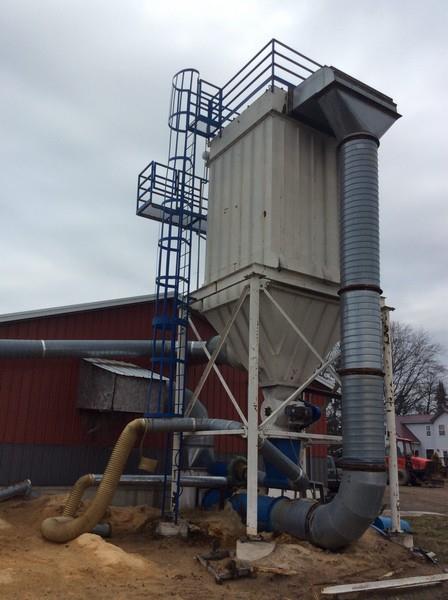 24,000 cfm LMC #144-FTD-10, Pulse Jet Dust Collector w/ Rotary Airlock, 10:1 air-to-cloth ratio, 27" Twin - Image 1