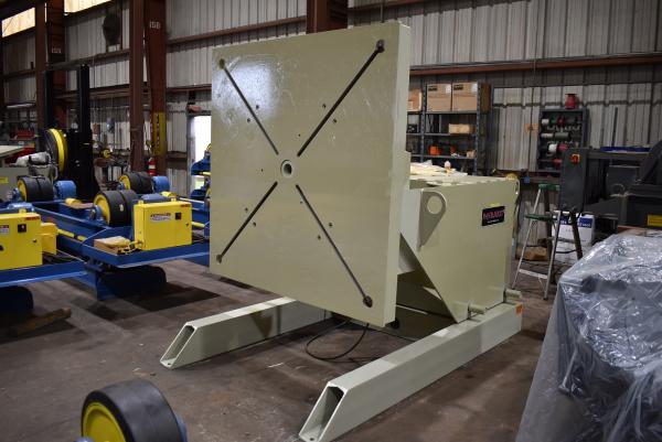 20000 lb. Pandjiris #200-12AB, welding positioner, 12" COG, 66" squaring table, variable speed rotation, hand - Image 2