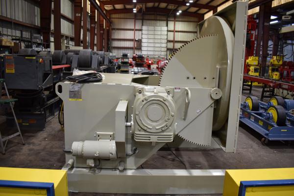 20000 lb. Pandjiris #200-12AB, welding positioner, 12" COG, 66" squaring table, variable speed rotation, hand - Image 3