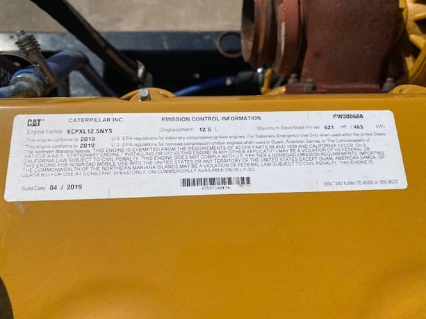 400 KW Caterpillar #C13, diesel generator set, 277/480 Volts, 3-phase, 1371 hours, 609 HP @ 1800 RPM, Tier 3 - Image 5