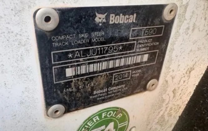 Bobcat #T590, Skid Steer, 2000 hours, 2014 - Image 4