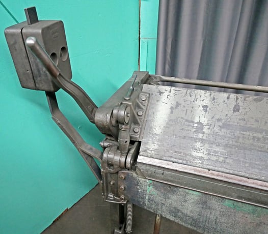 16 gauge x 8' Whitney Jensen #816, Combination Roller-Bearing Bending Brake, 97" overall, 1/4" reverse bend - Image 6