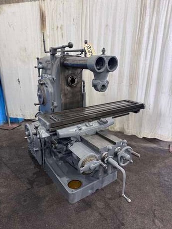 Kearney & Trecker #2K, plain horizontal milling machine, 56" x 12" table, dual controls, overarm support, 7.5 - Image 1
