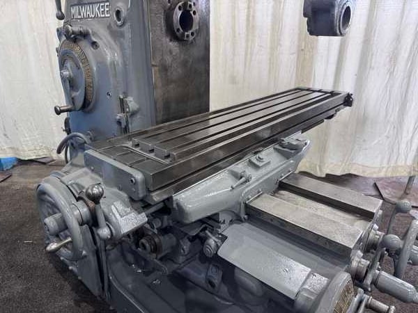 Kearney & Trecker #2K, plain horizontal milling machine, 56" x 12" table, dual controls, overarm support, 7.5 - Image 2